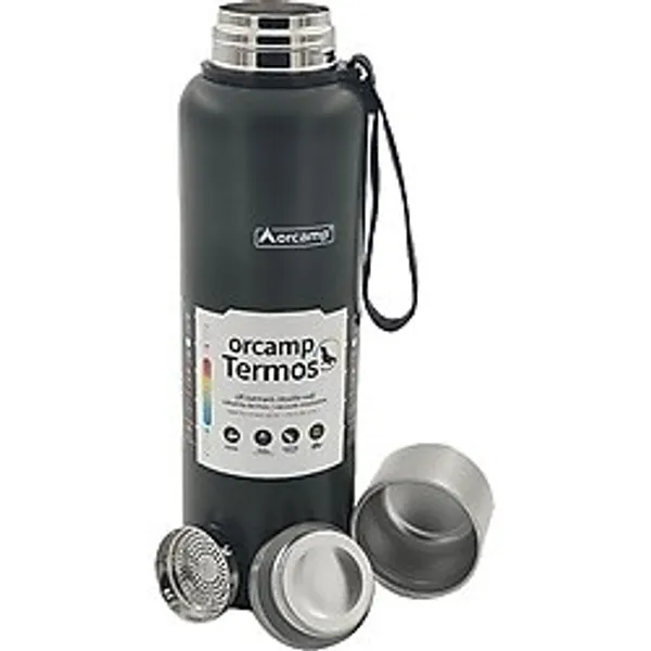 Orcamp Çift Katmanli%100 304 Kalite Çelik Vakumlu Termos 1000Ml, Dayanıklı Kamp Ekipmanları, Kamp Aksesuarları, Açık Hava Sporları, Doğa Sporları