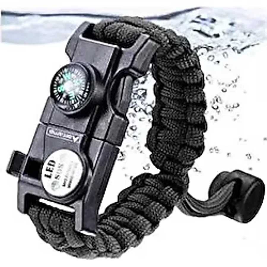 Orcamp Out-4300 Paracord Bileklik Siyah Renksiz