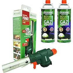Orcamp Profesyonel Pürmüz Başlık Ve 2 Adet 227 Gram Gaz Kartuş Seti