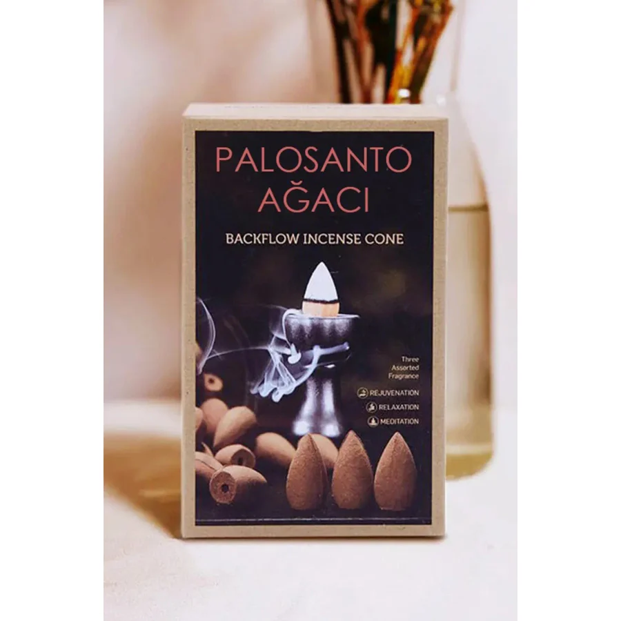 OrdoVeni Palo Santo Ağacı Kokulu 10 Adet Geri Akış Tütsü & Oda Kokusu