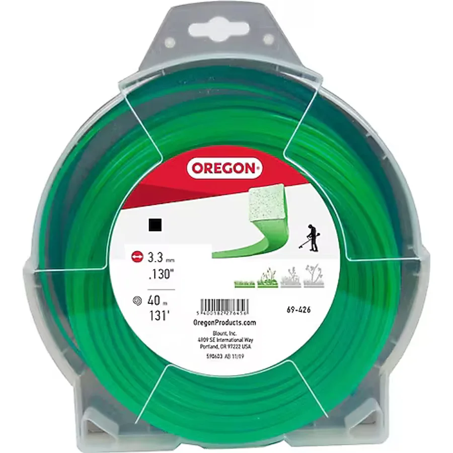 Oregon Misina 3.3mm 40metre Yeşil 4 Köşe Kare Misina