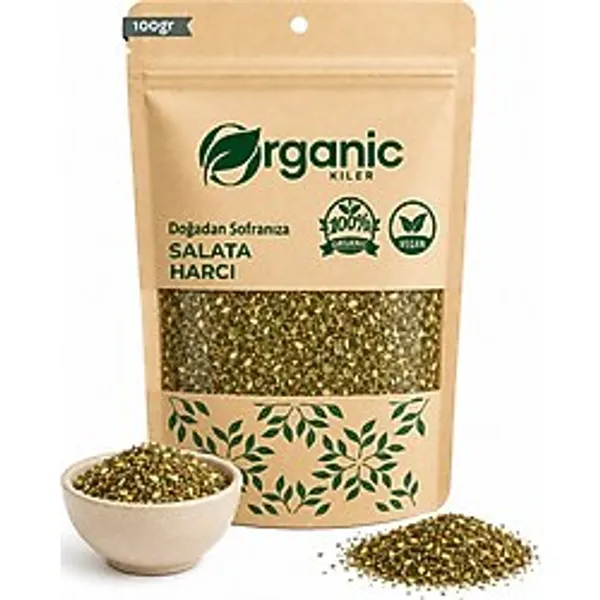Organic Kiler Salata Baharatı 100 gr - Doğal Kurutulmuş Salata Çeşnisi - Lezzetli Salatalar İçin