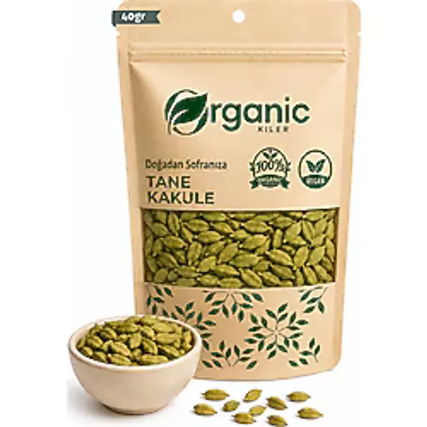 Organic Kiler Tane Kakule 40GR. - Doğal & Taze Mahsül - 40 gr