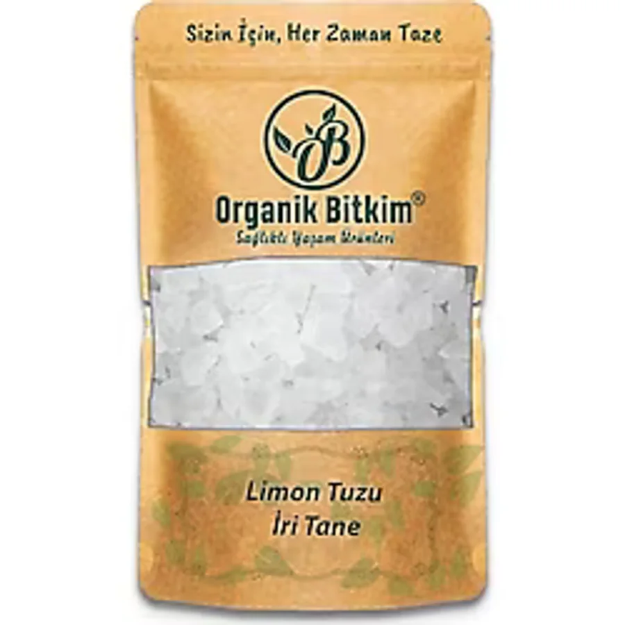 Organik Bitkim 1000 gr Tane Limon Tuzu