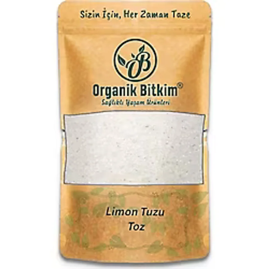 Organik Bitkim 1000 gr Toz Limon Tuzu