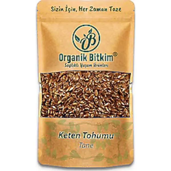 Organik Bitkim Tane Keten Tohumu 500 gr
