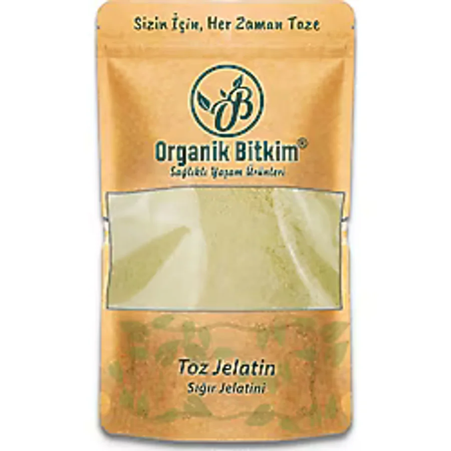 Organik Bitkim Toz Jelatin (Sığır Jelatini) 250 gr