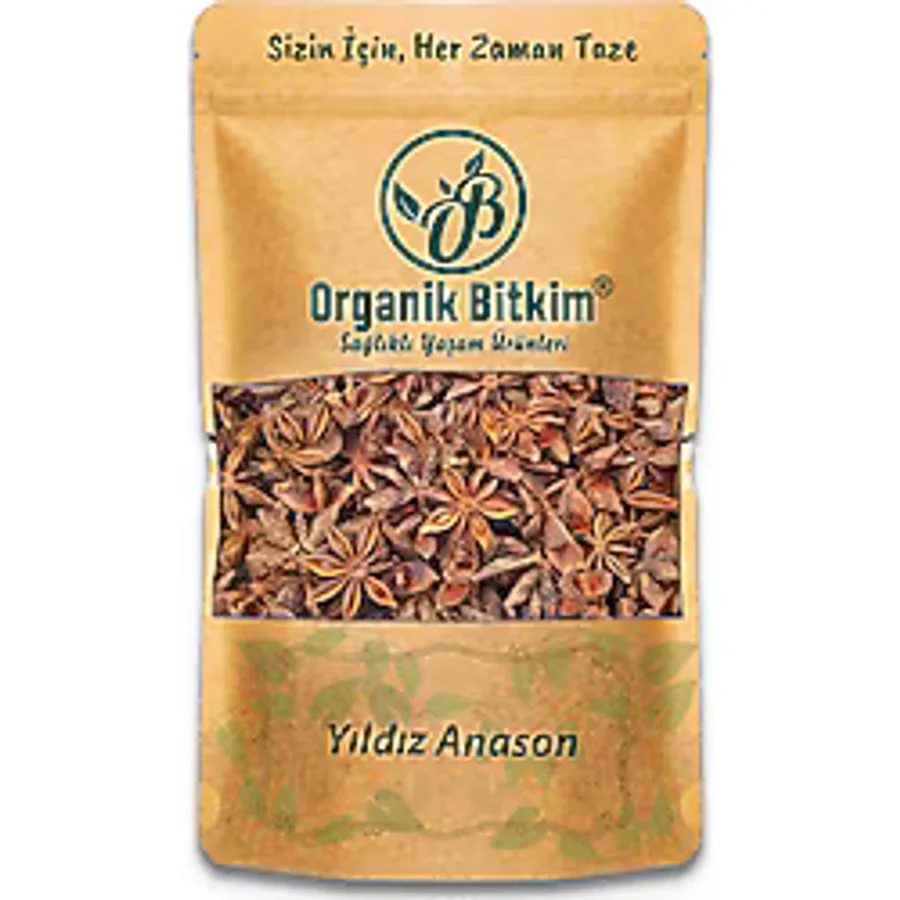 Organik Bitkim Yıldız Anason İri Taneli 1000 gr