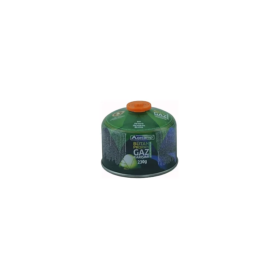 Orgaz 230 Gram Gaz Kartuşu Propan Gaz Karışımı Kamp Ocağı İçin Hafif Taşıma - 9
