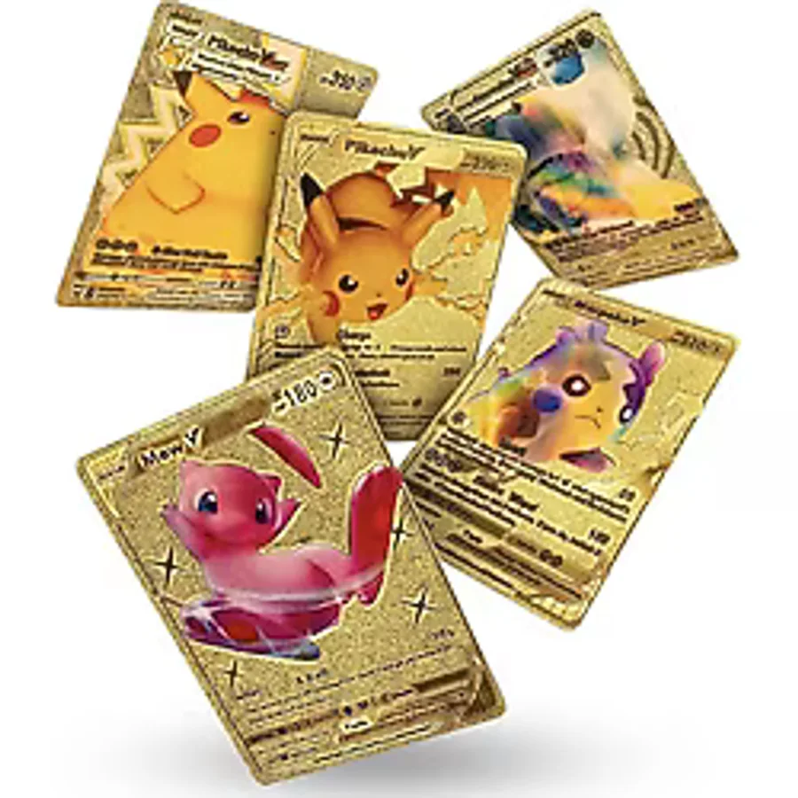 Orijinal Pokemon Kart Gold Serisi 10'lu Paket - Pokemon Oyun Kartları - Pikachu Koleksiyonluk Kart Pokemon