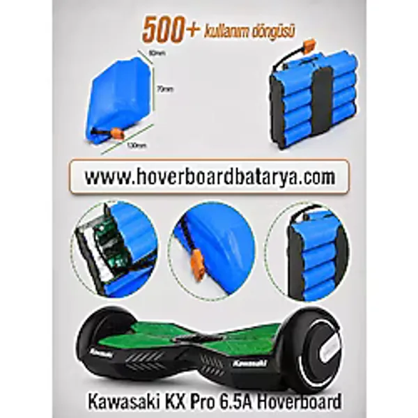 Orion Kawasaki Kx Pro 6.5A 6 Ay Garantili Hoverboard Bataryası