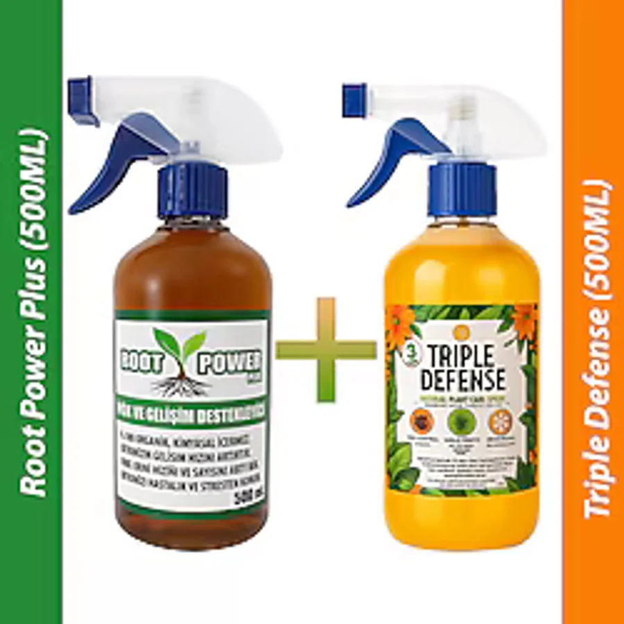 Orkide Yetiştirme Root Power Plus + Triple Defense Set (Orkide ve Bitki Köklendirici + 3 Etkili Yeni Ürün)