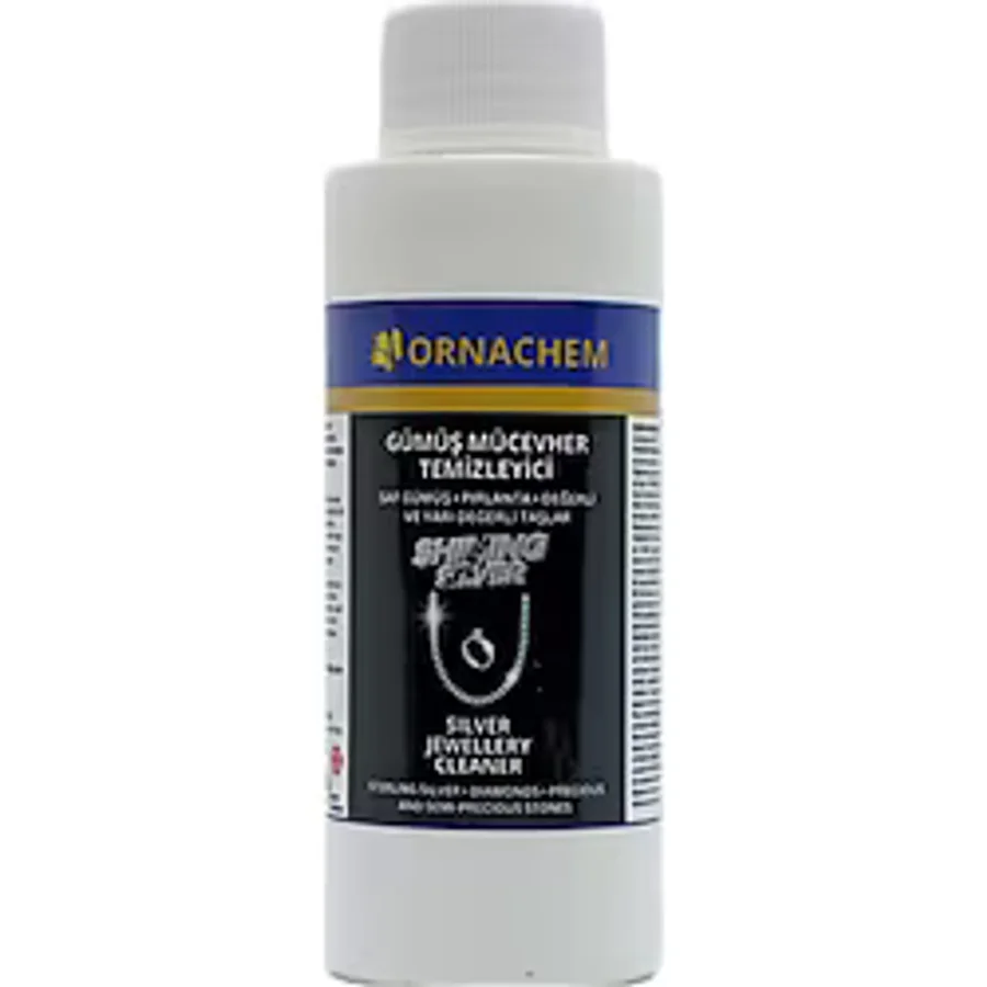 Ornachem Shining Silver Gümüş Temizleyici- Hızlı Gümüş Temizleme ve Parlatma Suyu - Gümüş Parlatıcı -100ml