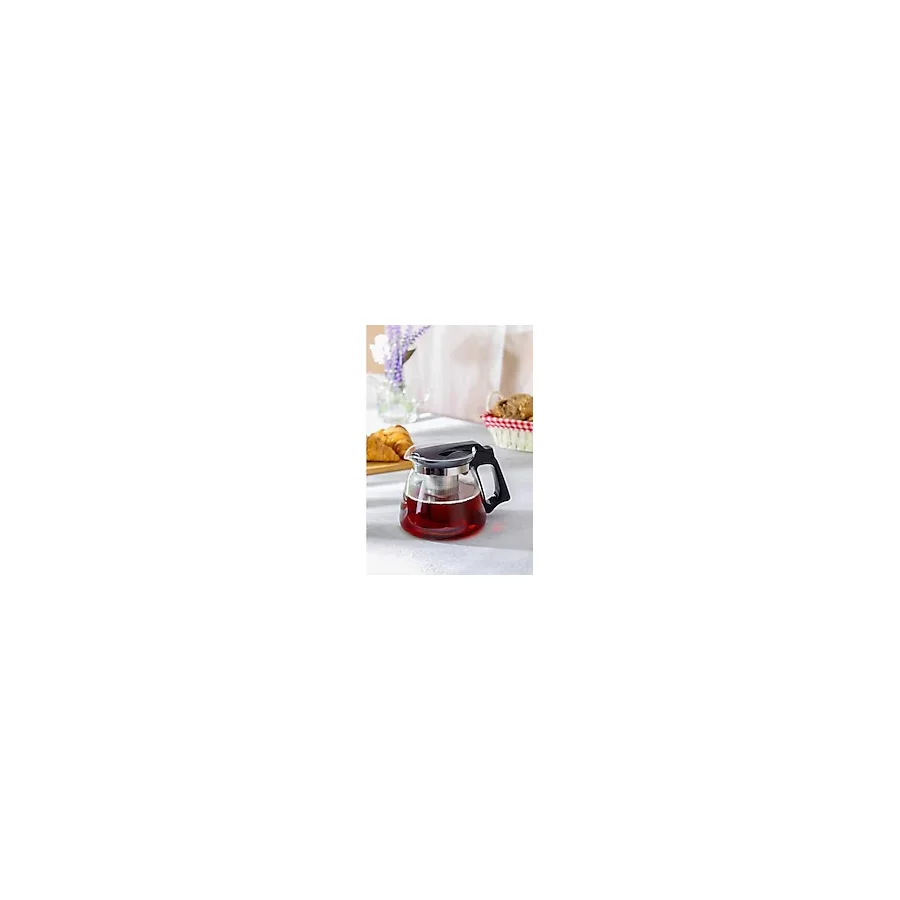 Orret Home Isıya Dayanıklı Borosilikat Cam Demlik, Kendinden Süzgeçli, Şık Tasarım (700 Ml)