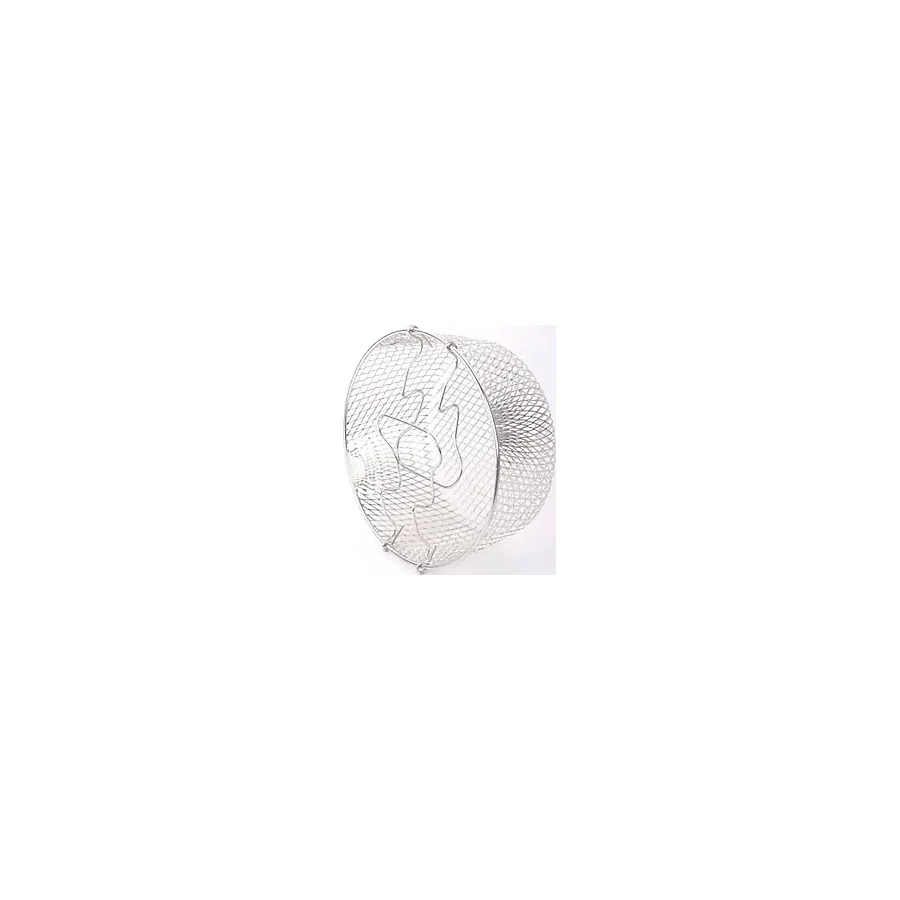 Orret Home Paslanmaz Metal Tel Fritöz Süzgeci Kulplu Kızartma Tenceresi Uyumlu Fritöz Teli Yağ Süzdürme ve Kızartma Aparatı (20 Cm)