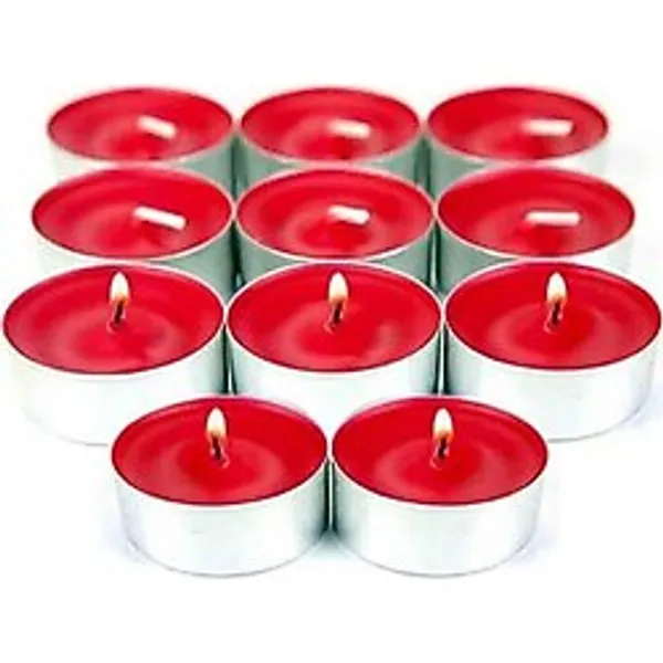 Orret Home Tealight Mum Seti, Para Mum, Çaydanlık Mumu, Dekorasyon ve Özel Günler İçin Fondü - Çok Renkli