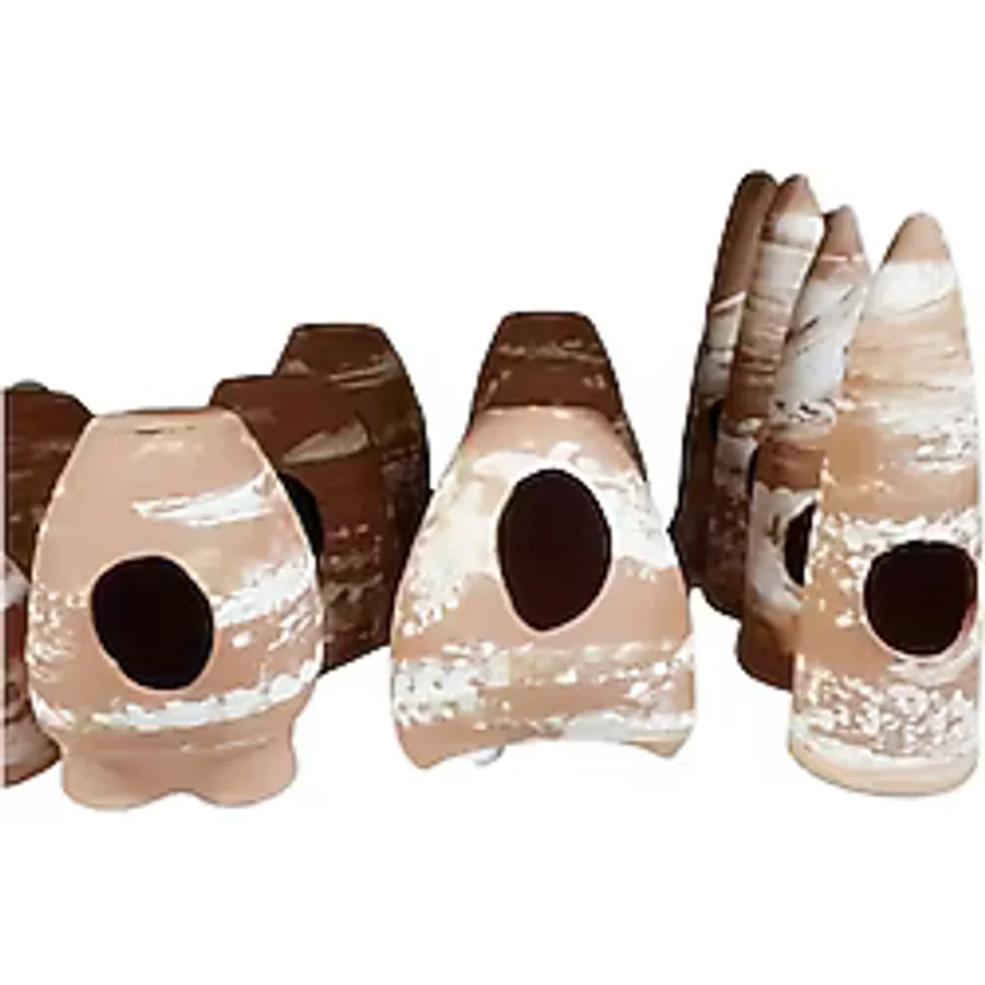 Orta Boy Doğal Küp, 10-12 Cm Akvaryum Dekoru (5 Adet)