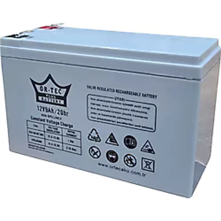 Ortec 12v 9ah Akü Bakımsız Kuru Akü