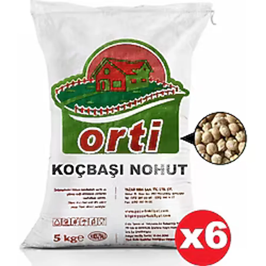 Orti Koçbaşı Nohut 5 kg 6'lı