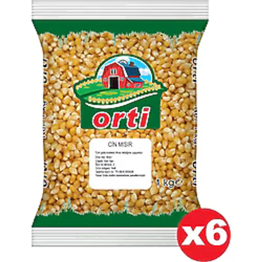 Orti Patlamalık Cin Mısır 1 kg 6'lı