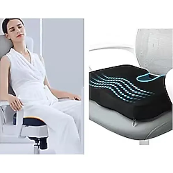 Ortopedik Oturma Minderi Visko Cocix Elastik Minder Basur Hemoroid Minderi Oturma Simidi Yastığı Dik Duruş Minderi - standart