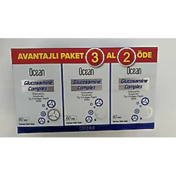 Orzax Ocean Glucosamine Complex 180 Kapsül - Glukozamin İçeren Takviye Edici Gıda