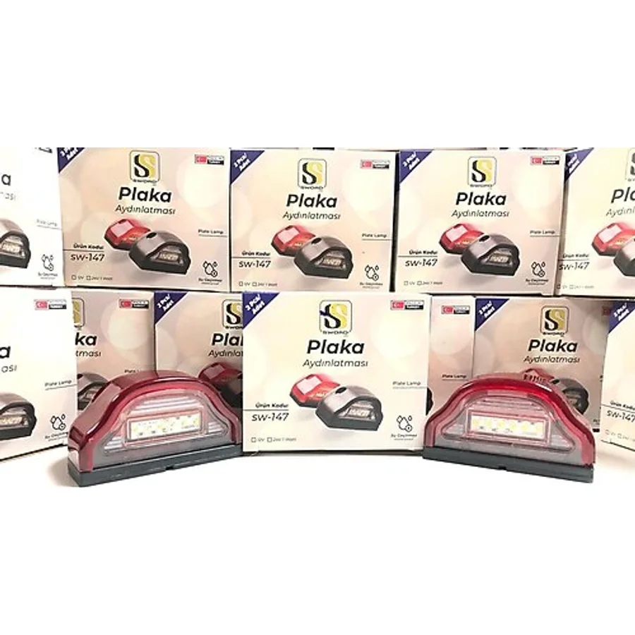 OSCAR OTOMATİV PLAKA LAMBASI 12-24 VOLT KIRMIZI
