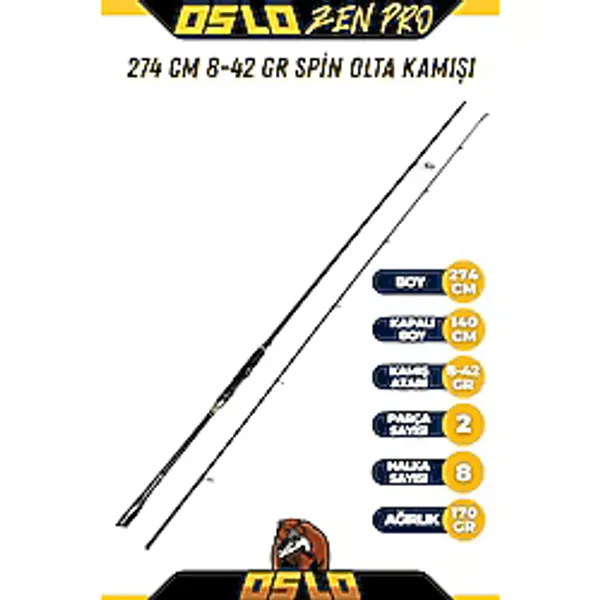 Oslo Zen Pro 274Cm 8-42Gr Spin Olta Kamışı