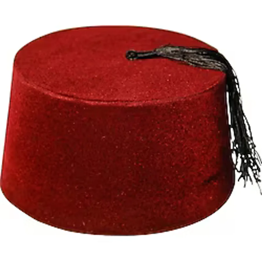 Osmanlı Fesi Püsküllü Bordo Fes