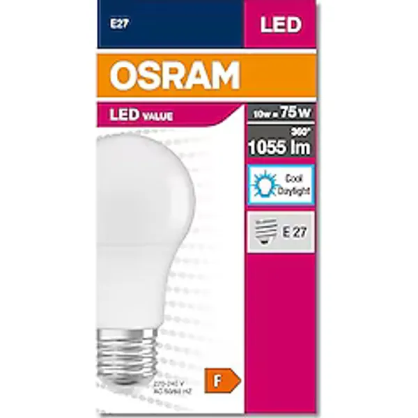 Osram LED CLA 75 10, 5W 1055 Lümen Beyaz Işık E27 Duy Ampul [Enerji Sınıfı A++]