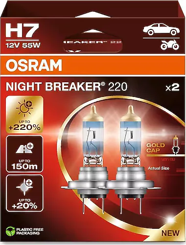 Osram Night Breaker 220 H7 64210NB220 55 W 2'li Oto Ampul
