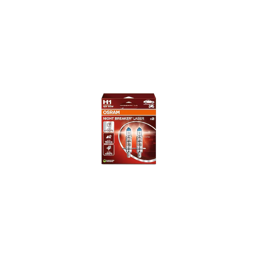 Osram Night Breaker Laser H1 64150NL 55 W 2'li Oto Ampul