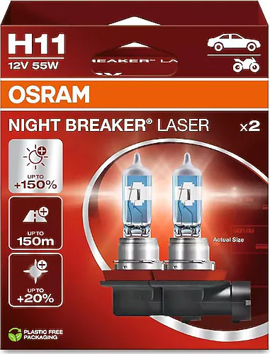 Osram Night Breaker Laser H11 64211NL 55 W 2'li Oto Ampul