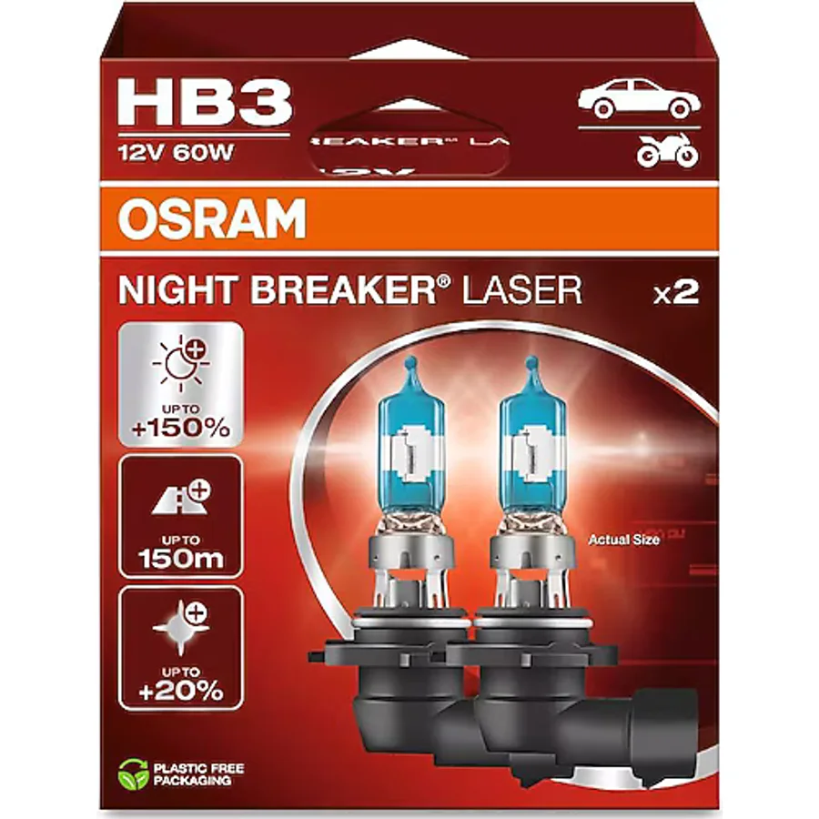 Osram Night Breaker Laser HB3 9005NL 60 W 2'li Oto Ampul