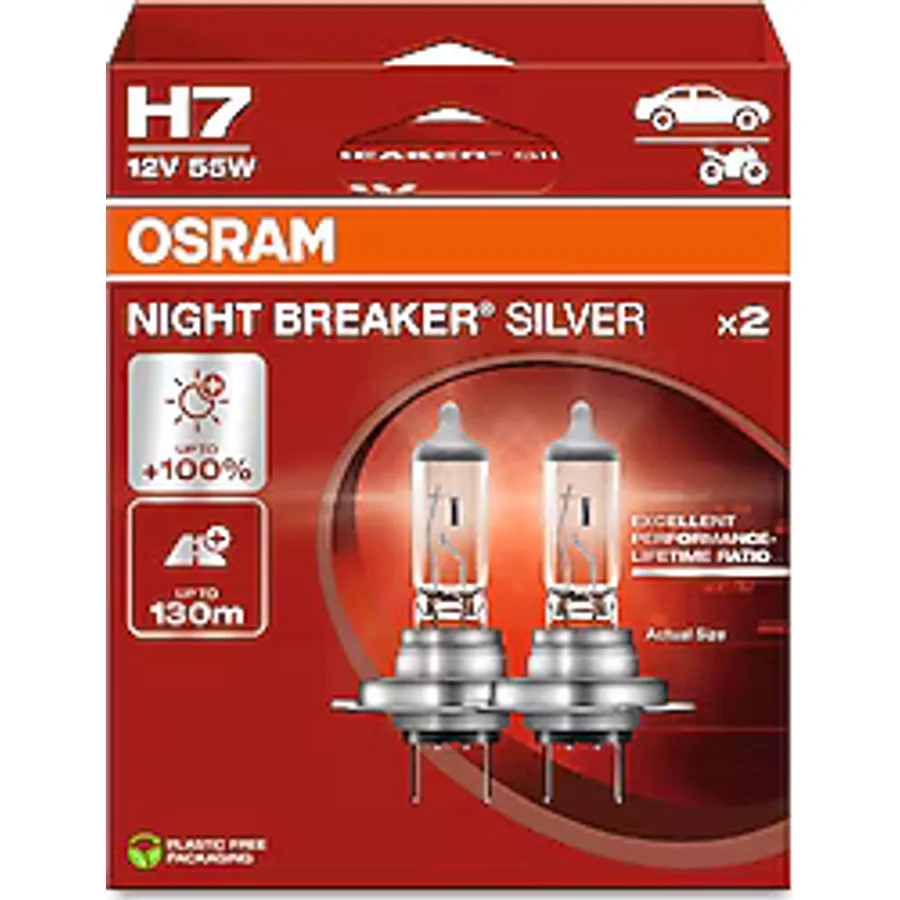 Osram Night Breaker Silver 12V H7 64210NBS 55 W 2'li Oto Ampul