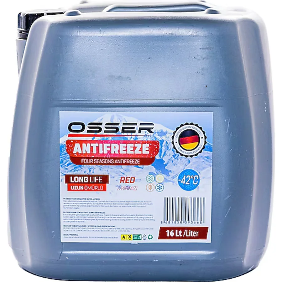 Osser -42 Derece 16 lt Kırmızı Antifriz