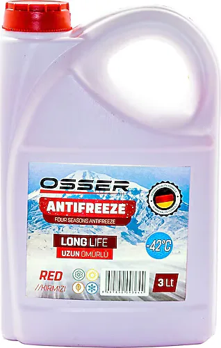Osser -42 Derece 3 lt Kırmızı Antifriz