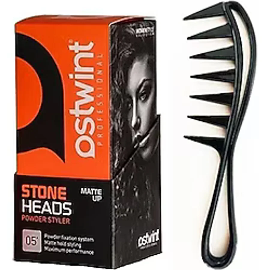 Ostwint Pudra Toz Wax Turuncu Saç Şeillendirici 20 G + Geniş Aralıklı Wax Tarağı