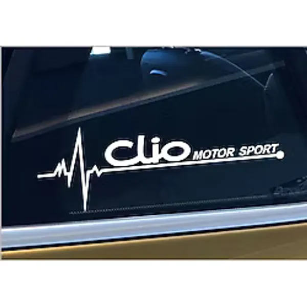 Oto clio Nabız Kalp atışı sticker 2 adet Sağ Sol kelebek cam
