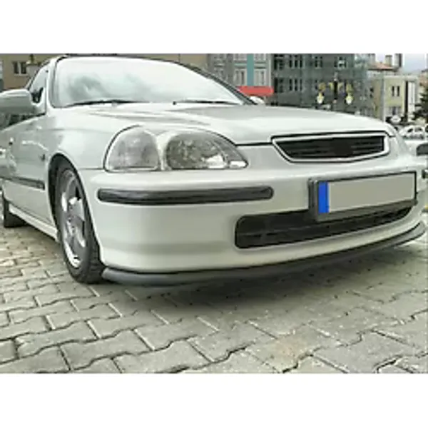 Oto H.i.t. Honda Civic İes Uyumlu Ön Lip Tampon Eki Body Kit Yumuşak Mat Siyah Kırılmaz