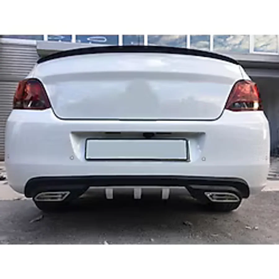OTO H.İ.T. PEUGEOT 301 UYUMLU BODY KİT DİFÜZÖR 2 ÇIKIŞ GRİ KARE