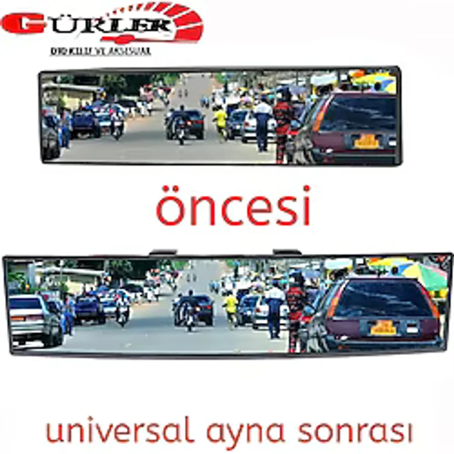 Oto Iç Dikiz Ayna Makaslı Geçme Araç Içi Ayna Ayarlı 300Mm