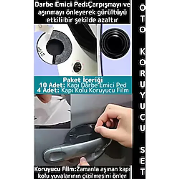 #Otobakım Otomobil Kapı Darbe Çizilme Aşınma Gürültü Önleyen Araç Bakım Özel Oto Koruyucu Bakım Seti