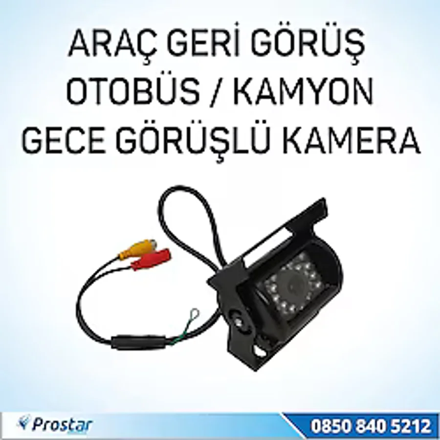 OTOBÜS KAMYON TIR GERİ GÖRÜŞ KAMERASI LEDLİ ARKA GÖRÜŞ KAMERASI