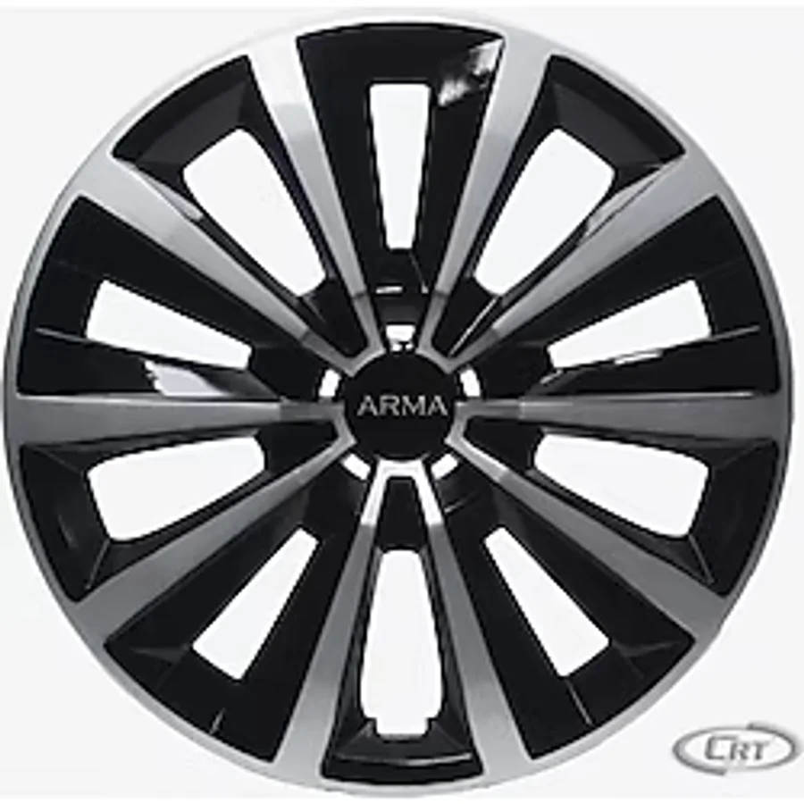 OTOCİRİT Jant Kapağı Siyah-Gri Kırılmaz 14" Express Model (Amblem Hediyeli) (1 ADET)