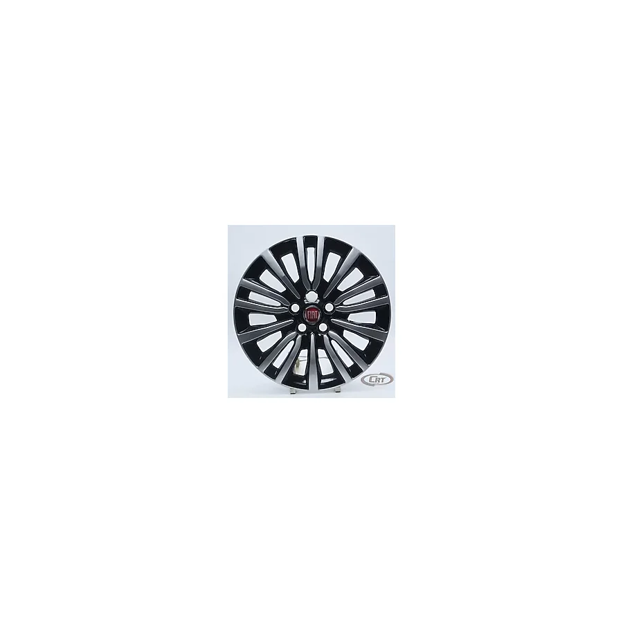 OTOCİRİT Jant Kapağı Siyah-gri Kırılmaz 15" Egea 5 Bijon Model (amblem Hediyeli) (1 Adet)