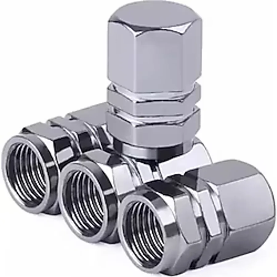 otodemir Araba Sibop Kapağı Metal - Araç Sibop Kapağı - Sibop Kapağı - Lastik Sibop Kapağı Metal Köşeli