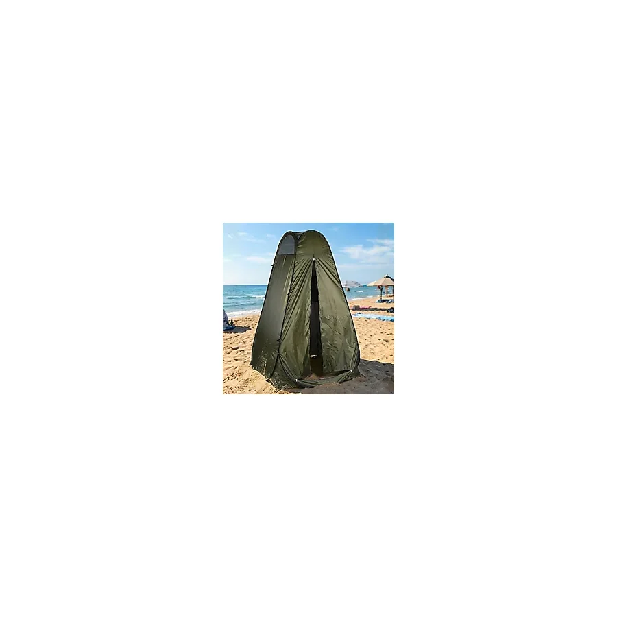 OTOMATİK KAMP TUVALETİ SOYUNMA ÇADIRI WC KABİNİ ÇOK AMAÇLI ÇADIR 125X125X210 (YEŞİL)