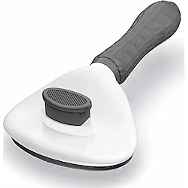 Otomatik Temizlenen Kedi ve Köpek Tarağı (Gri) - Pratik ve Ergonomik Tarak