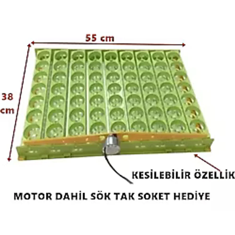 Otomatik Yumurta Çevirme Viyolü 63Lü Kuluçka Makinası Viyolü Motor Dahil 220V Kesilebilir Viyol